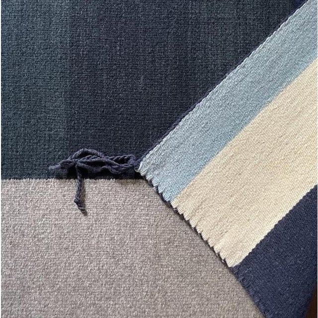 Vintage Hand Loomed Geometric Rug by Gerald Johnson For Sale - Image 4 of 7