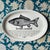 Gien Large Fish Plates from Gien, 1970s, Set of 5 For Sale - Image 4 of 12
