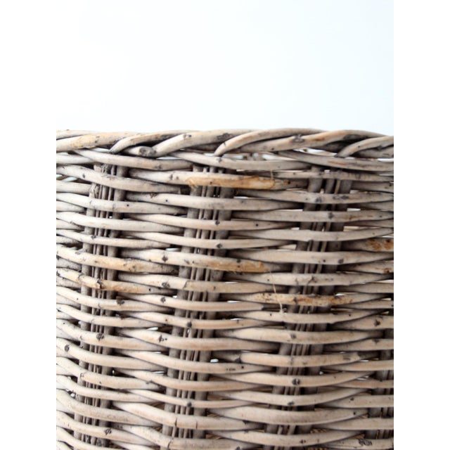 Antique Large Woven Basket For Sale - Image 4 of 15
