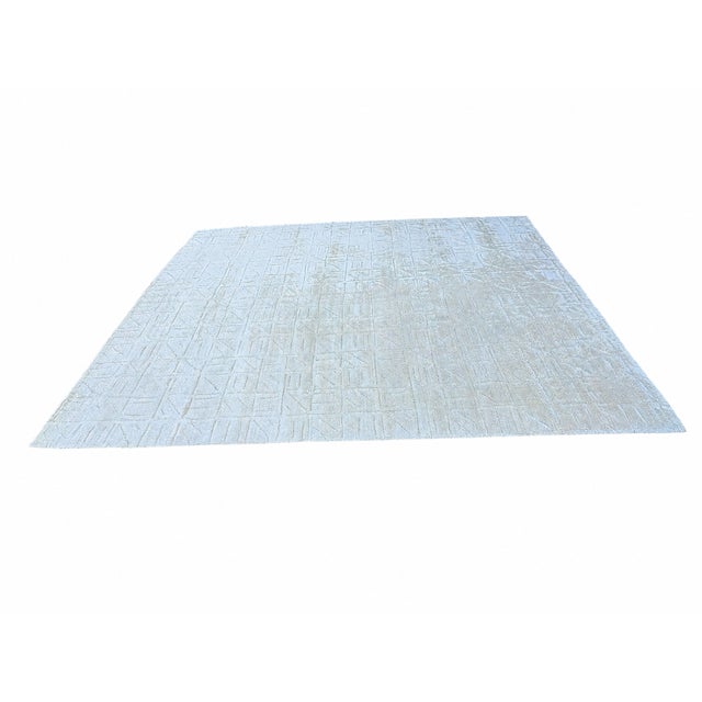 Textile Rh Kinari Wool Rug – 10' × 14' Ivory | Wool | Hand-Knotted | For Sale - Image 7 of 18