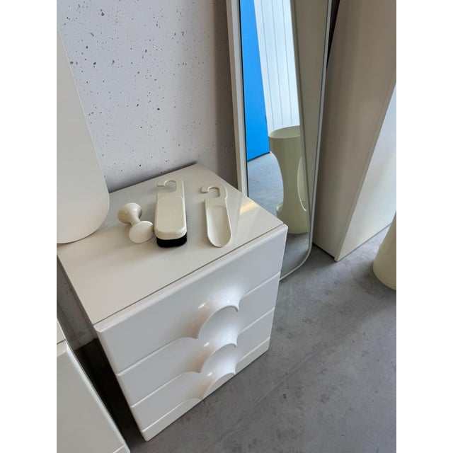 Rare and beautiful Schönbuch Quadro Space Age hallway set. The Quadro series was designed in Germany in the 1970s by...