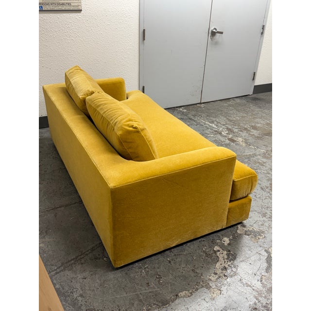 Bespoke Mohair Amber Sofa For Sale - Image 9 of 12