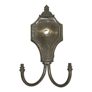 Antique Neoclassical Sconce Plate Base Part Double Arm For Sale