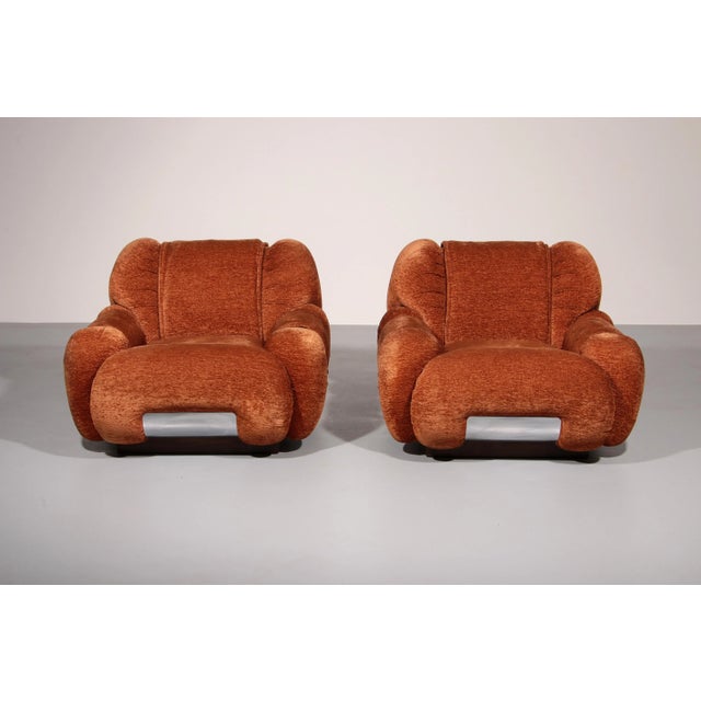 Lounge Chairs in the style from Adriano Piazzesi Italy, 1970, Set of 2 For Sale - Image 12 of 13