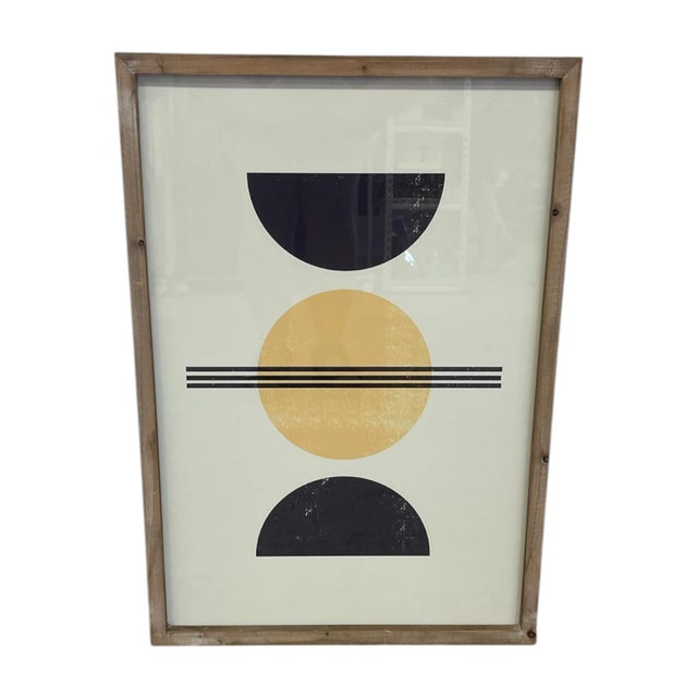1970s 1970s Set of 3 Framed Geometric Abstract Art Prints. For Sale - Image 5 of 10