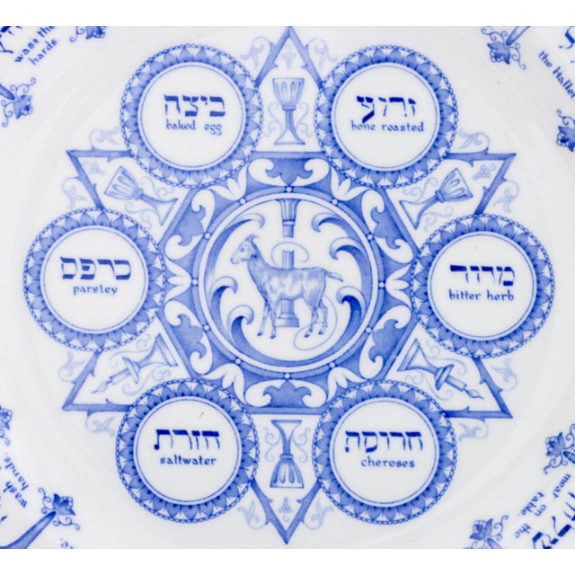 Lenox Judaica Ceramic Passover Seder Plates, 3 For Sale - Image 4 of 16