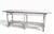 Art Deco Early 20th Century Large Stick Wicker Console Table in White Paint Finish For Sale - Image 3 of 18