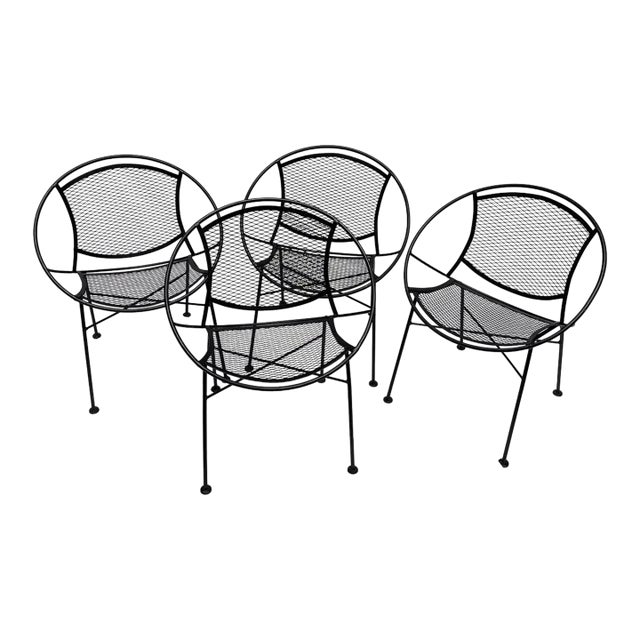 Mid 20th Century Tempestini for Salterini Radar Hoop Chairs - Set of 4, Attributed For Sale