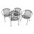Mid 20th Century Tempestini for Salterini Radar Hoop Chairs - Set of 4, Attributed For Sale