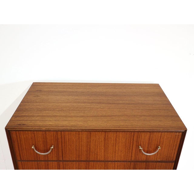 Mid Century Modern Vintage Teak Dresser Chest in the Style of Meredew Danish Style For Sale - Image 11 of 12