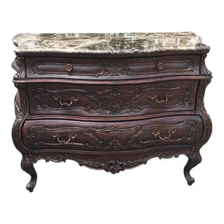 Philippe Langdon Marble Top Bombay Chest For Sale