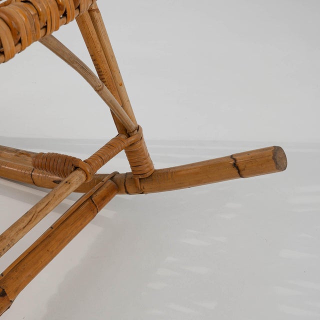 1960s French Bamboo Armchair For Sale - Image 4 of 12