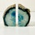 Hollywood Regency 1960s Vintage Boho Chic Hollywood Regency Turquoise Agate Geode Bookends - A Pair For Sale - Image 3 of 16