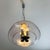 Gold Large Mid-Century Glass Ball Pendant from Glashütte Limburg, Germany, 1970s For Sale - Image 8 of 11