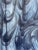 Contemporary Contemporary Black and Blue Abstract Painting For Sale - Image 3 of 3