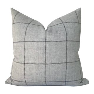 Bancroft Wool Pillow Cover in Grey, 20x20 Pillow For Sale