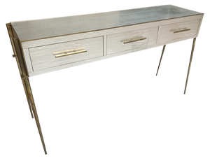 Console Table in Resin and Brass