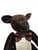 Children's 1984 Vintage Velvet Teddy Bear For Sale - Image 3 of 12