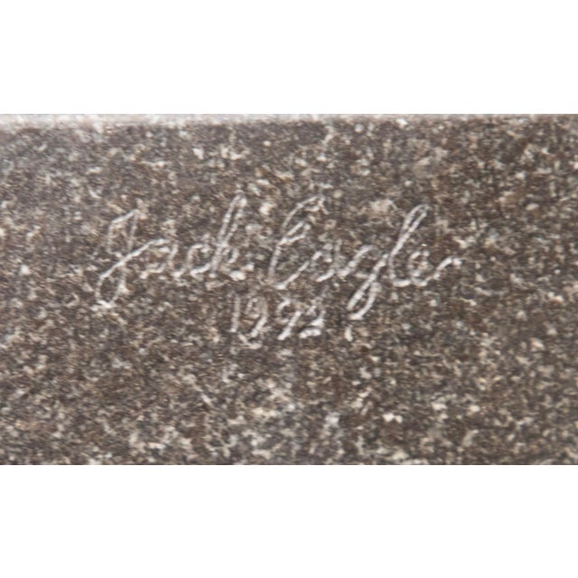 Jack Eagle (1919 - 1993) - American – Lovers - Serpentine Sculpture 1992 - 29" H For Sale - Image 4 of 5