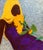 Janet Adegoke, Be Still And Smell Your Flowers, 2023 Acrylic on canvas 36 × 42 × 1 in Unique work Includes a Certificate...
