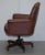 Brown Leather Chesterfield Captain's Armchair For Sale - Image 9 of 14