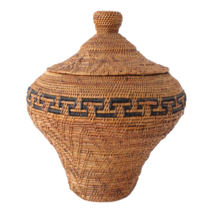 Hand-Woven Native American Olla Basket