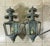 Antique/Vintage Pair of Solid Brass Patina Exterior Wall Lanterns / Sconces For Sale - Image 9 of 18