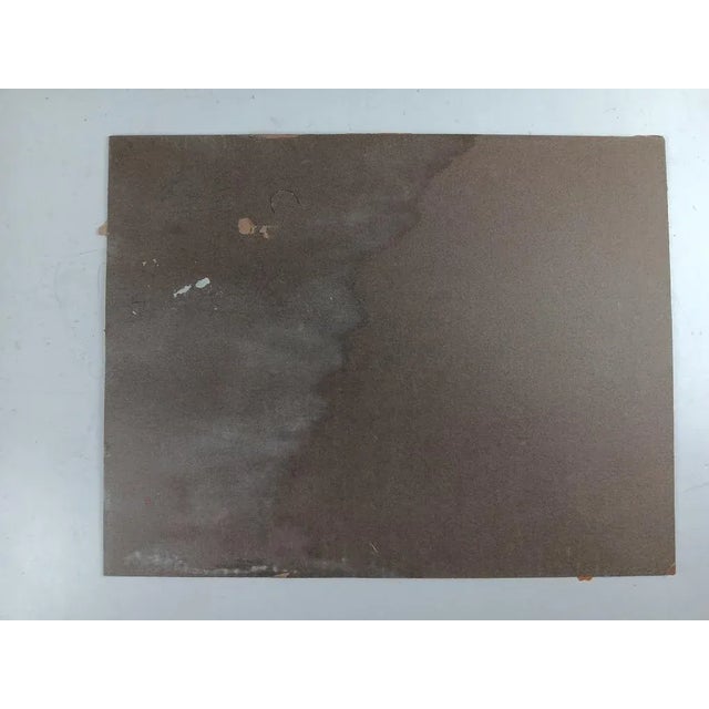 Vintage Distressed Edward Dawson Watson Cowboy Painting For Sale - Image 4 of 5