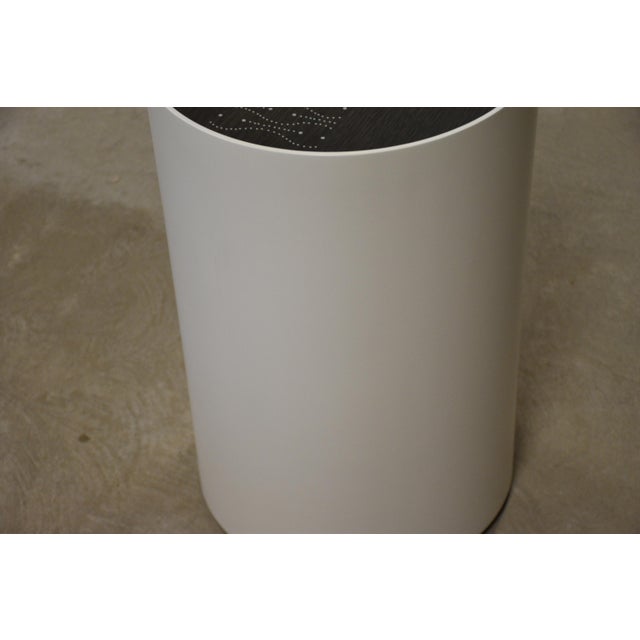 Peter Sandback Ebonized Oak and Inlay Nail Drum End Table For Sale In Boston - Image 6 of 9