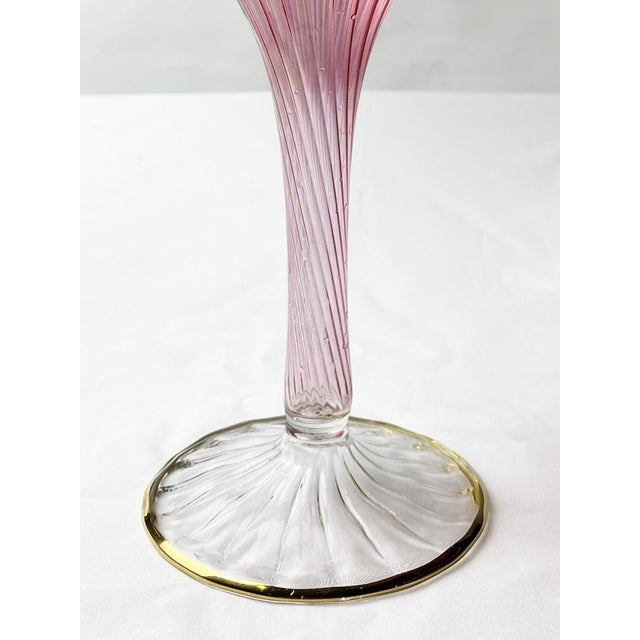 Mid-Century Modern Murano Pink Venetian Glass Pitcher, 1940s For Sale - Image 9 of 14