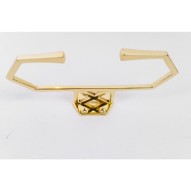 Art Deco Brass Curtain Holders, Vienna, 1920s, Set of 2 For Sale - Image 6 of 7