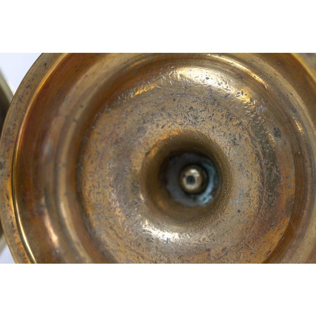 Antique Danish Brass Candlesticks from Næstved, Set of 3, 1780s For Sale - Image 16 of 17