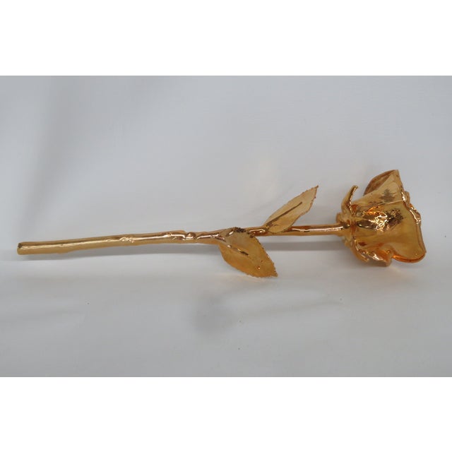 Late 20th Century 24k Gold Dipped Forever Rose 4523b For Sale - Image 5 of 11