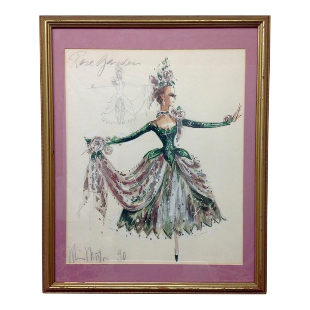 Original Winn Morton Gown Design "Rose Garden" For Sale