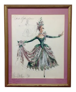 Original Winn Morton Gown Design "Rose Garden"