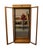 Late 20th Century Henredon Furniture Quarter Sawn White Oak British Revival Campaign Style 36" Lighted Display Curio Cabinet For Sale - Image 5 of 11
