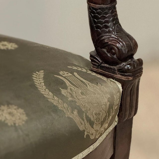19th Century French Empire Period Mahogany Armchair For Sale - Image 13 of 18