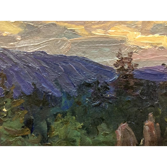 *** ABOUT THIS PAINTING *** * TITLE: "Evening landscape" * ARTISTS: Fomin Anatoly Nikiforovich * SIZE: 22x48...