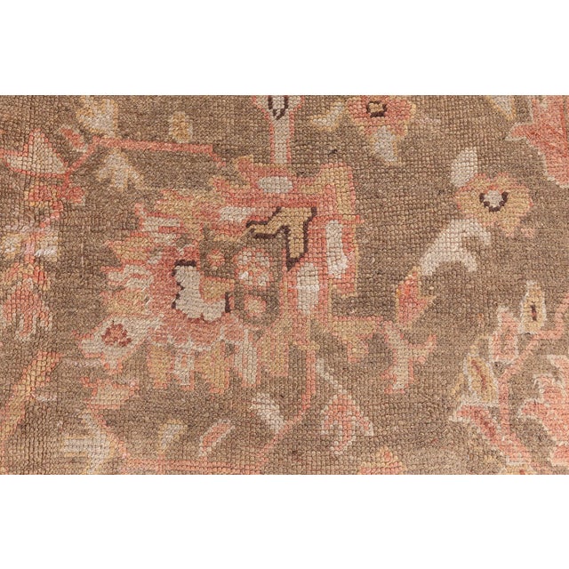 Turkish Antique Turkish Oushak Rug For Sale - Image 3 of 13