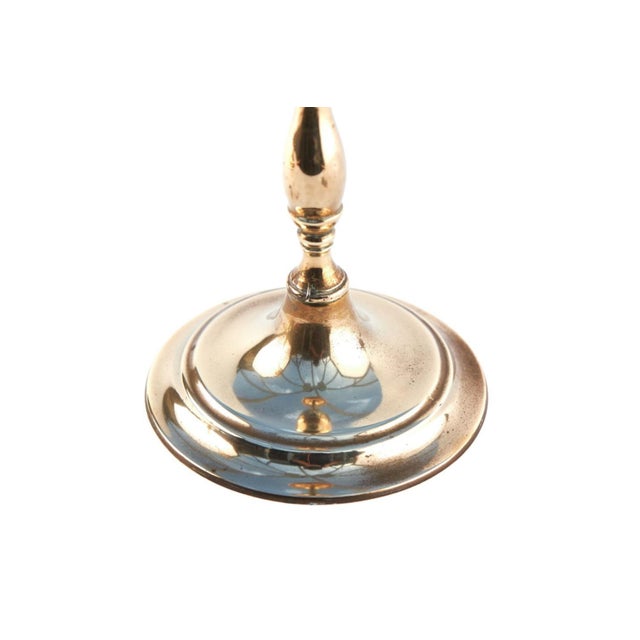 Tall Antique Brass Candlesticks, 1890, Set of 2 For Sale - Image 4 of 7