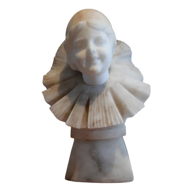 Pugi Guglielmo, Pierrot, 1850, Marble For Sale