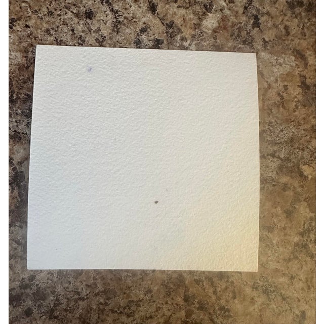 Coastal “Sunrise Over Gentle Waves” Signed Original Miniature Watercolor Seascape For Sale - Image 3 of 3