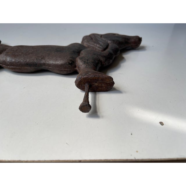Vintage Dachshund Cast Iron Sign, 1950s For Sale - Image 6 of 10