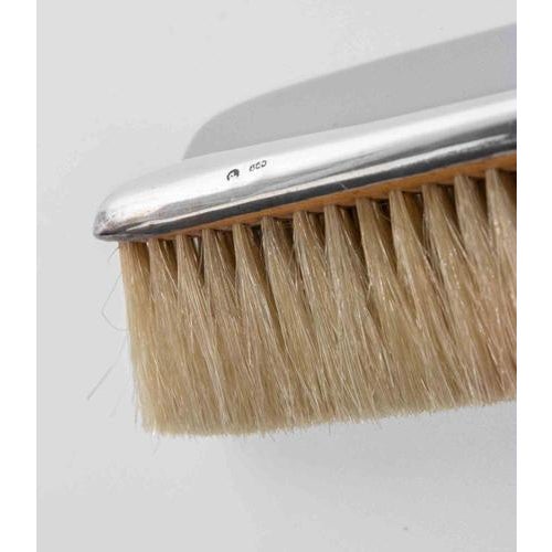 Metal 20th Century Gentlemans Silver and Silver-Plated Grooming and Vanity Set, Set of 8 For Sale - Image 7 of 8