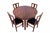 Art Deco Round Table with Four Chairs, Poland, 1940s, Set of 5 For Sale - Image 16 of 18