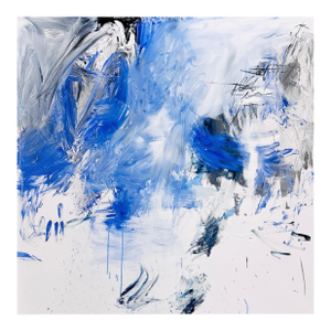Contemporary Abstract Acrylics, Putty, Plaster, Ink, Pigments on Canvas "Expedition" by Manuela Karin Knaut