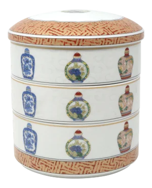 Vintage Stacking Lidded Bowls by Maebata