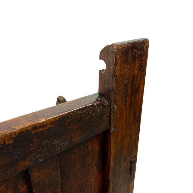 Antique Traditional Spanish Oak Bench For Sale - Image 13 of 18