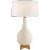 Antoine Large Table Lamp in Ivory with Linen Shade Designer: Julie Neill Height: 30" Shade Detail: 16" x 16" x 10" Linen...
