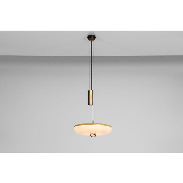 Stilnovo Model 1177 Pulley Pendant in Acrylic Glass and Aluminum from Stilnovo, Italy, 1960s For Sale - Image 4 of 18